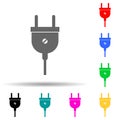 desktop computer multi color style icon. Simple thin line, outline vector of web icons for ui and ux, website or mobile Royalty Free Stock Photo