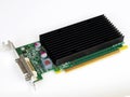 Desktop computer PCI Express graphics card with passive cooling Royalty Free Stock Photo