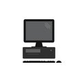 Desktop computer workstation vector 1