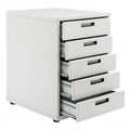 Desktop file cabinet on white background Royalty Free Stock Photo