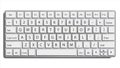 Desktop Keyboard Vector. Classic. Top View. Modern Computer Electronic Device. Isolated On White Illustration