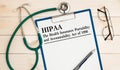 Paper with HIPAA The Health Insurance Portability and Accountability Act of 1996 Royalty Free Stock Photo