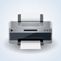 Desktop printer vector icon Royalty Free Stock Photo