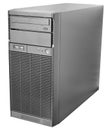 Desktop server on white Royalty Free Stock Photo