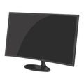 Desktop vector icon on a white background. Computer display illustration isolated on white. Computer monitor realistic style Royalty Free Stock Photo