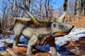 Desmatosuchus in the park Royalty Free Stock Photo