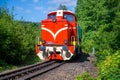 Historical cogwheel locomotive on Tanvald rack-and-pinion railway