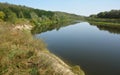 Desna river is a left tributary of the Dnieper river in northern Ukraine Royalty Free Stock Photo