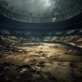 Desolate Abandoned Stadium or Arena