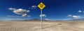 Desolate Desert Dead End Illustration Royalty Free Stock Photo