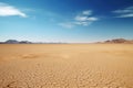 Desolate Empty car road desert. Generate Ai