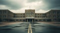 desolate empty hospital building