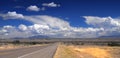 Desolate road in New Mexico Royalty Free Stock Photo