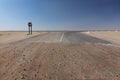 Desolate road from Swakopmund to Torra bay, Skeleton coast, Namibia.