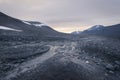 Desolate stone field giving feeling of emptiness in Sarek