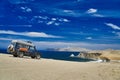 desolate and vast landscape of Paracas at the coastline of Peru