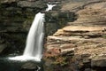 Desoto falls in summer wide shot Royalty Free Stock Photo