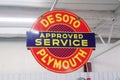 Arvada Colorado June 2 2022 Vintage Desoto Plymouth 1930's Sign Royalty Free Stock Photo