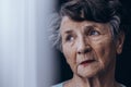 Despair old woman Royalty Free Stock Photo