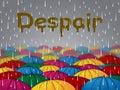 Despair Rain Represents Raining Hopelessness And Rained Royalty Free Stock Photo