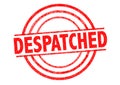 DESPATCHED Rubber Stamp Royalty Free Stock Photo