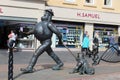 Desperate Dan comic character statue, Dundee Royalty Free Stock Photo