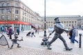 Desperate Dan and other character Statues in Dundee Scotland