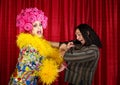 Desperate Drag Queen with Man Royalty Free Stock Photo