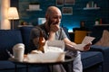 Desperate frustrated stressed young man reading letter, payment debt notification Royalty Free Stock Photo