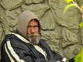 Desperate Homeless Man Royalty Free Stock Photo