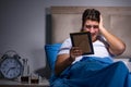 Desperate man divorced in bed