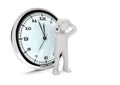 Desperate Manikin Clock Royalty Free Stock Photo