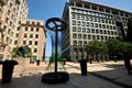 Columbus Courtyard in Canary Wharf London has Igor Mitoraj and Barratt artworks