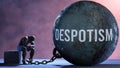 Despotism that limits life Royalty Free Stock Photo