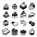 Dessert & Bakery icon set