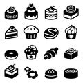 Dessert & bakery icon set