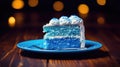 dessert blue cake food