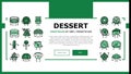 dessert character food cake landing header vector Royalty Free Stock Photo
