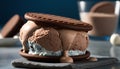 Dessert chocolate food sweet gourmet close up cookie indulgence freshness ,generative AI