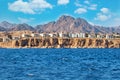 dessert coast of sharm el sheikh, egypt. Blue sky with clouds Royalty Free Stock Photo