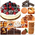 Dessert Collage Royalty Free Stock Photo