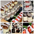Dessert collage Royalty Free Stock Photo