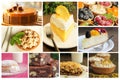 Dessert collage Royalty Free Stock Photo