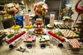 Dessert corner in a restaurant which offers buffet dinner