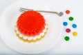 Dessert jelly layered color Royalty Free Stock Photo