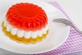 Dessert jelly layered color Royalty Free Stock Photo