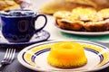 Dessert made with eggs, called in Brazil as quindim and in Portugal as Brisa de Lis, a tasty yellow sweet
