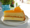 Dessert - Orange cake Royalty Free Stock Photo