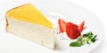 Dessert - Orange Cheesecake Royalty Free Stock Photo