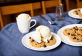 Dessert perfection - ice cream and cookies served together